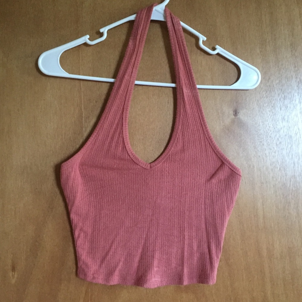 ❌SOLD❌ Pink Halter Crop Top